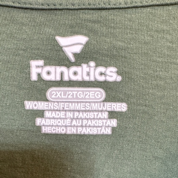 Fanatics Green Packers Tie-Front Tee Size 2XL - Picture 4 of 5